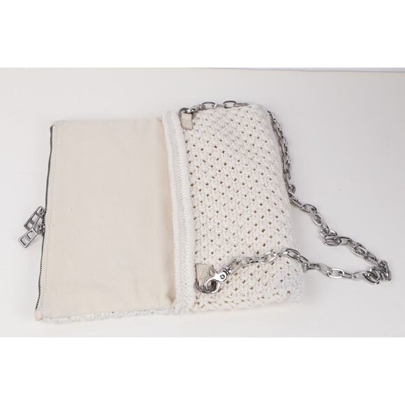 Zadig & Voltaire Cream Rock Macrame Chain Shoulder Bag - Picture 4 of 16